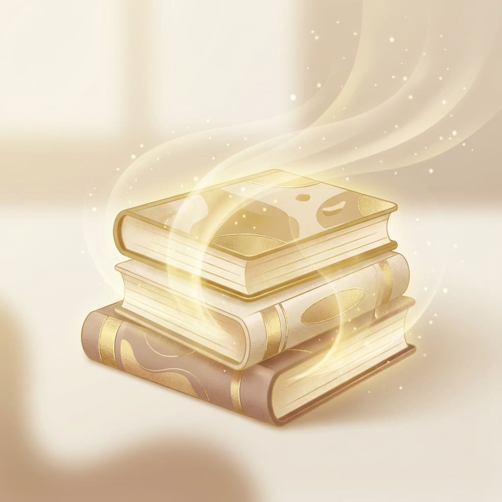 本が光って見える感性