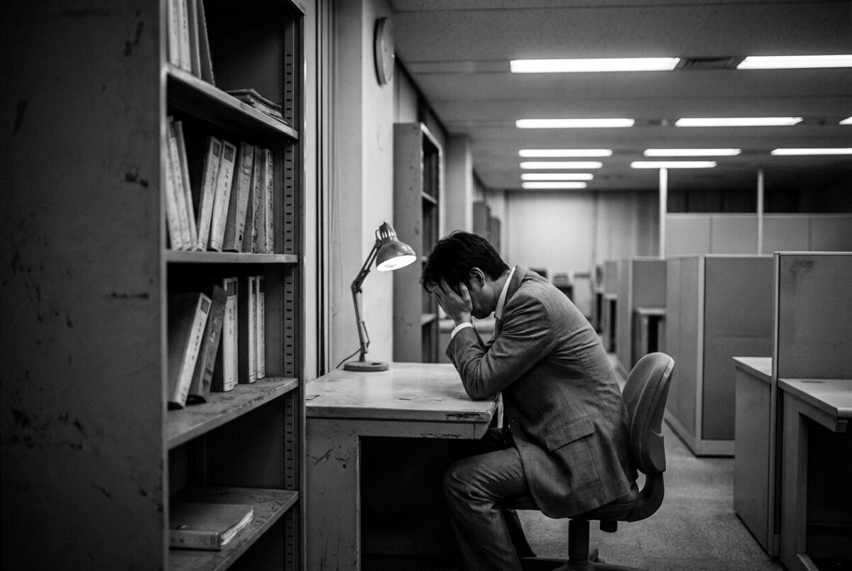 読まれない本棚と疲れた社員