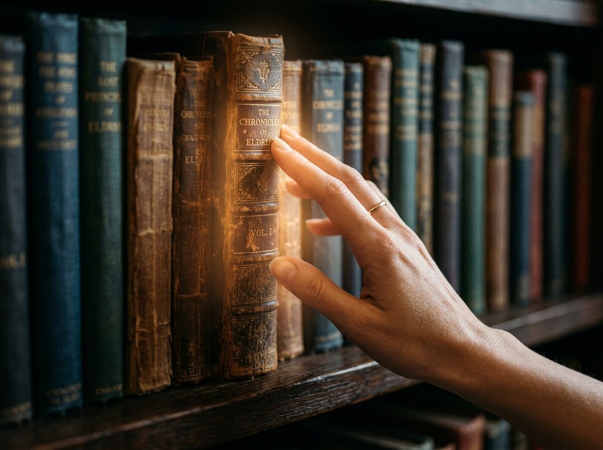 本が光って見える感性